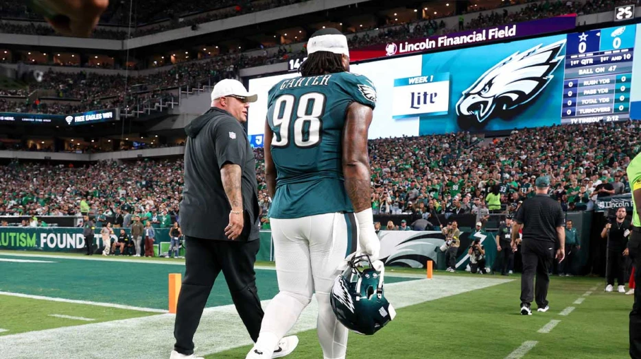 Eagles’ Jason Kelce makes ‘different’ guarantee with Jalen Carter back vs. Chiefs