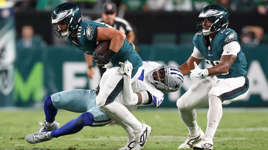 Eagles’ Dallas Goedert out for Sunday’s Super Bowl rematch with knee injury