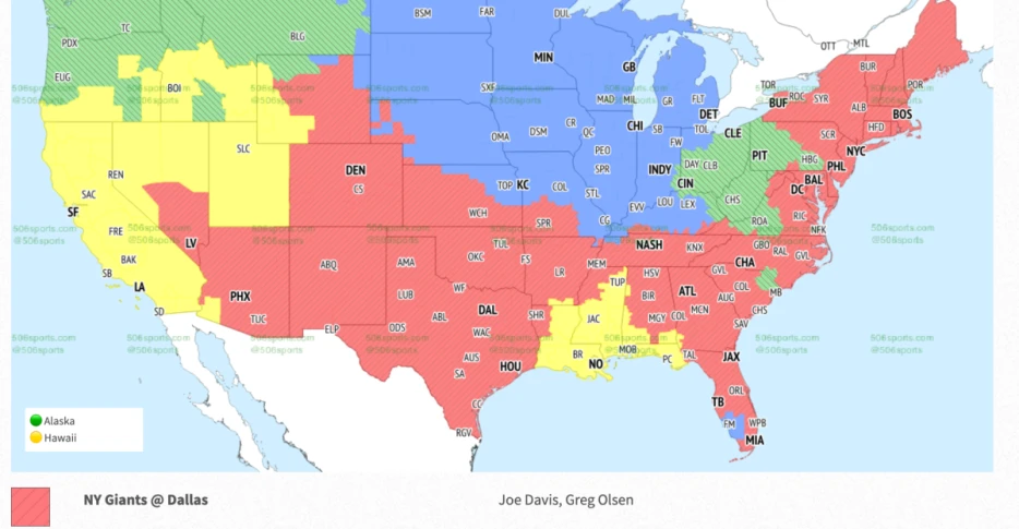 NFL Week 2: Seahawks vs. Steelers TV coverage map and commentators