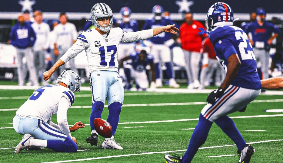 Brandon Aubrey’s 46-Yard FG Lifts Cowboys to Wild 40-37 OT Win Over Giants