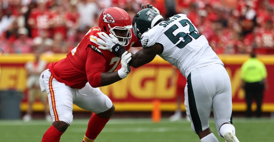 Andy Reid sees ‘want-to’ in Josh Simmons’ big tackle from Week 2 game