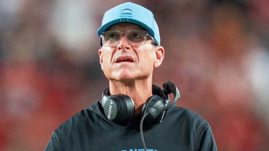 Chargers’ Jim Harbaugh gets GOAT coach take from Colin Cowherd