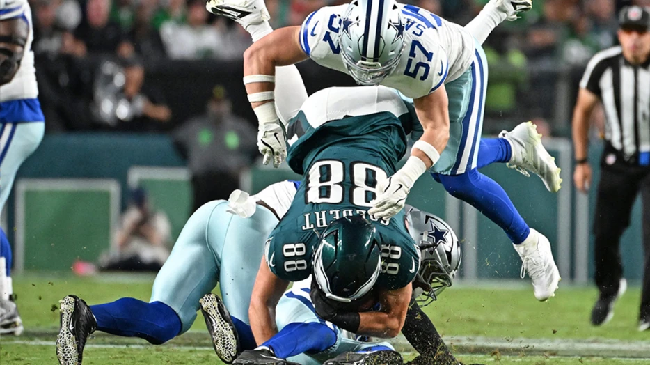 Eagles’ Dallas Goedert, Jalen Carter ‘limited’ at practice before Week 3 vs. Rams