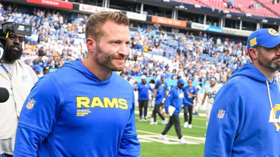 Sean McVay promises to be ‘flying around’ despite plantar fascia injury