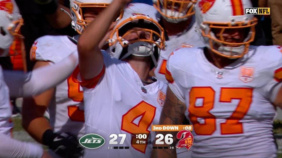 Buccaneers' Chase McLaughlin makes 36-yard game-winning field goal to defeat Jets | NFL Highlights
