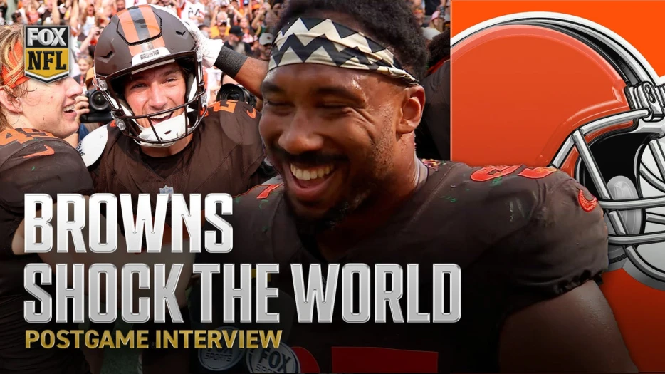 'This feels damn good' 🤯 Myles Garrett on Browns' EPIC comeback win vs Packers