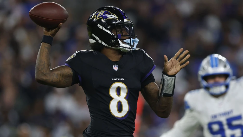Lamar Jackson’s reaction to being sacked 7 times in Ravens vs. Lions