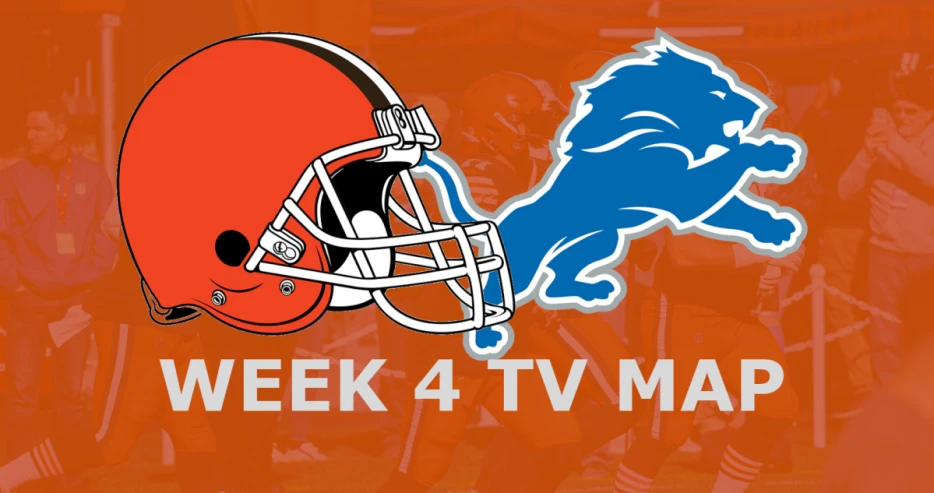 Cleveland Browns vs. Detroit Lions: Week 4 TV Map