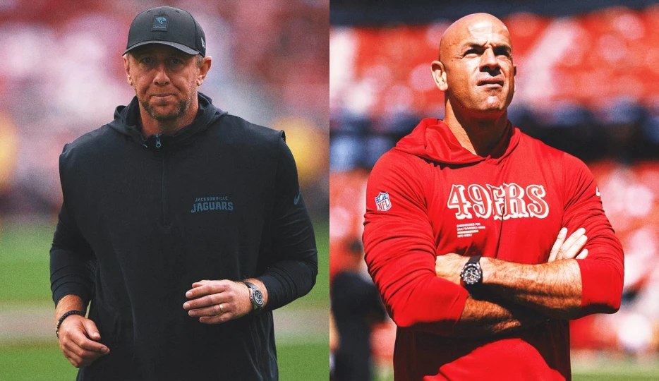 Jaguars’ Liam Coen, 49ers’ Robert Saleh nearly come to blows in heated exchange after Jaguars beat 49ers