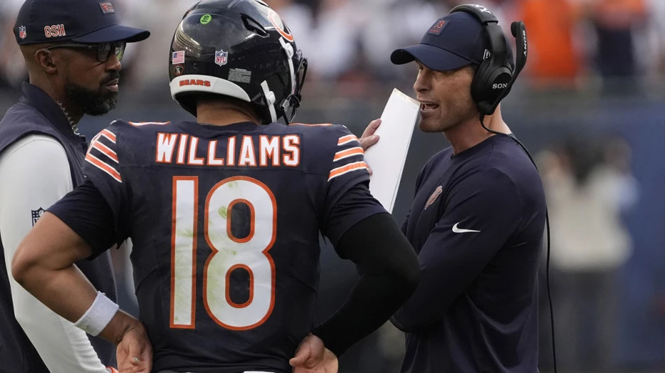 What Bears’ Ben Johnson told Caleb Williams before game-winning drive vs. Raiders