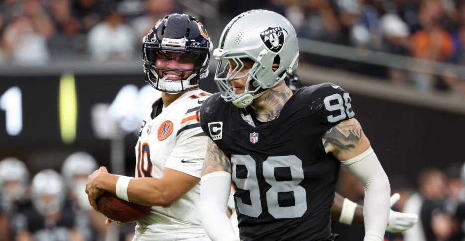 Chicago Bears Sackwatch 2025: Week 4 vs Las Vegas Raiders