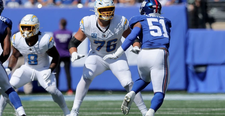 Chargers-Commanders Wednesday Injury Report: Joe Alt DNP, Mekhi Becton limited