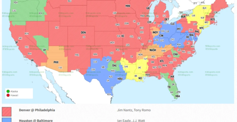 Seahawks vs. Buccaneers NFL TV coverage map and CBS commentators