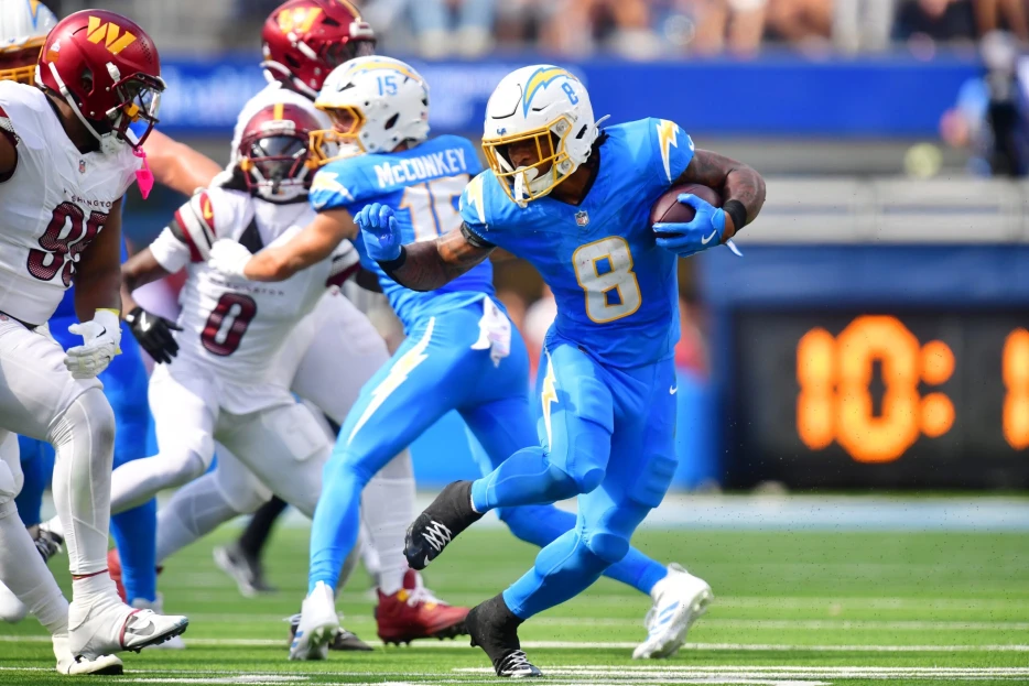 Chargers Placing RB Omarion Hampton On IR With Ankle Injury