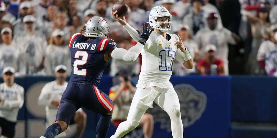 Mike Tirico goes on a legendary call after fan catches Josh Allen’s pass