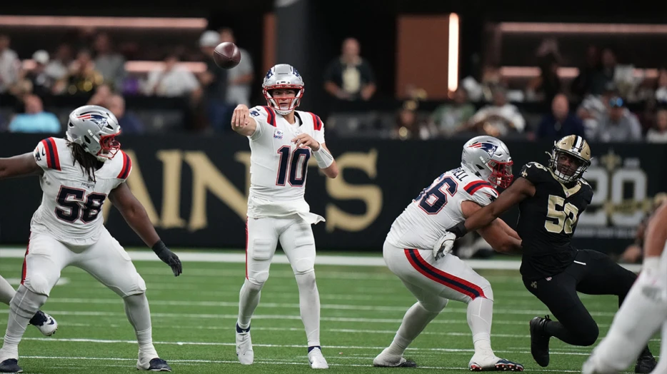 Drake Maye’s humble reaction to heater after Patriots beat Saints
