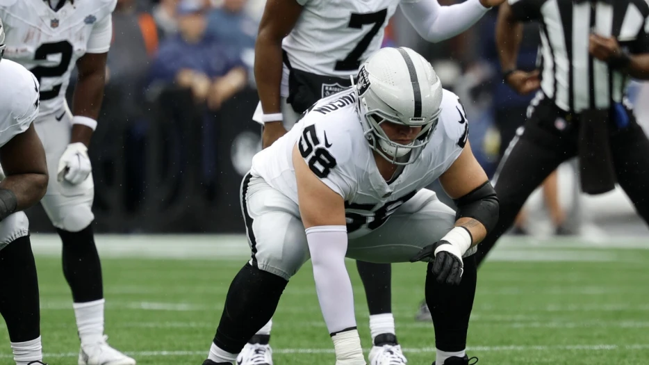 Raiders OG Jackson Powers-Johnson misses practice with a concussion
