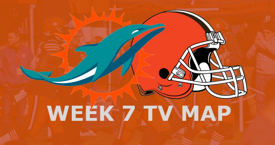 Cleveland Browns vs. Miami Dolphins: Week 7 TV Map