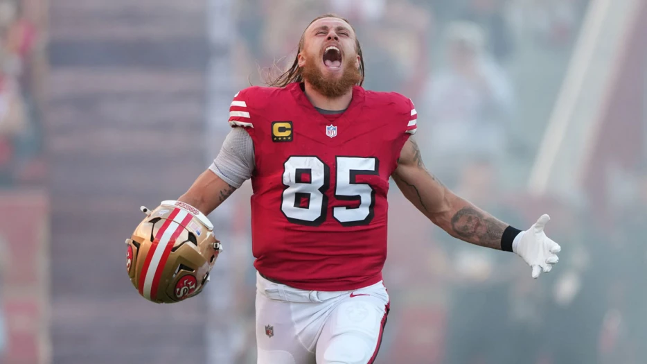 49ers TE George Kittle’s historic 114-game streak ends vs. Falcons
