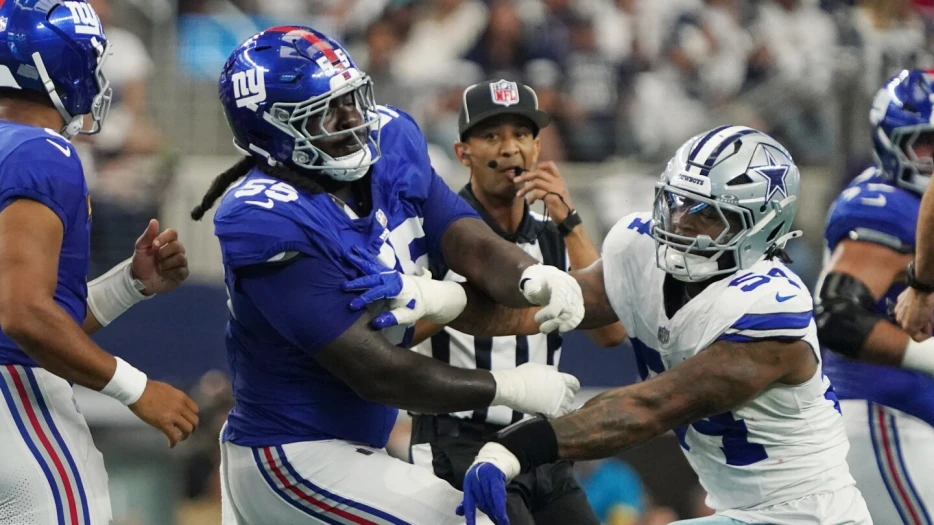Giants OT James Hudson fined $12,172 for unnecessary roughness