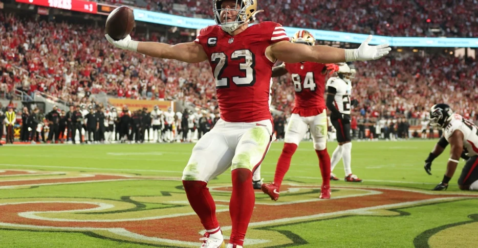 Christian McCaffrey claims treble as George Kittle achieves Week 7 goal
