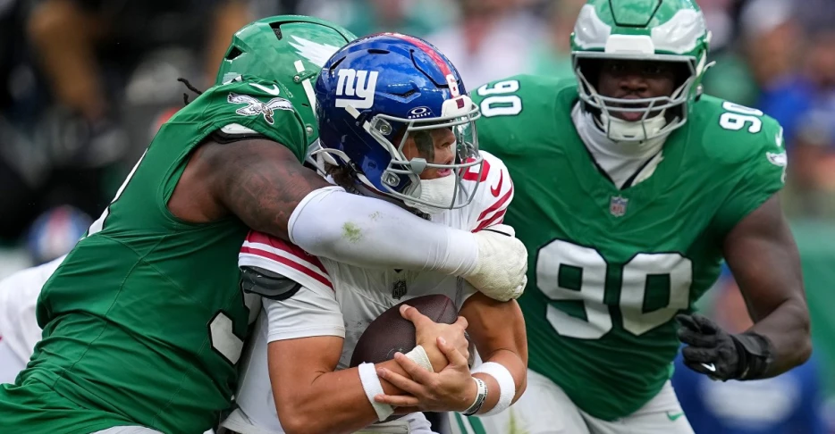 No sweep for New York as Philly wins 38- 20 rout