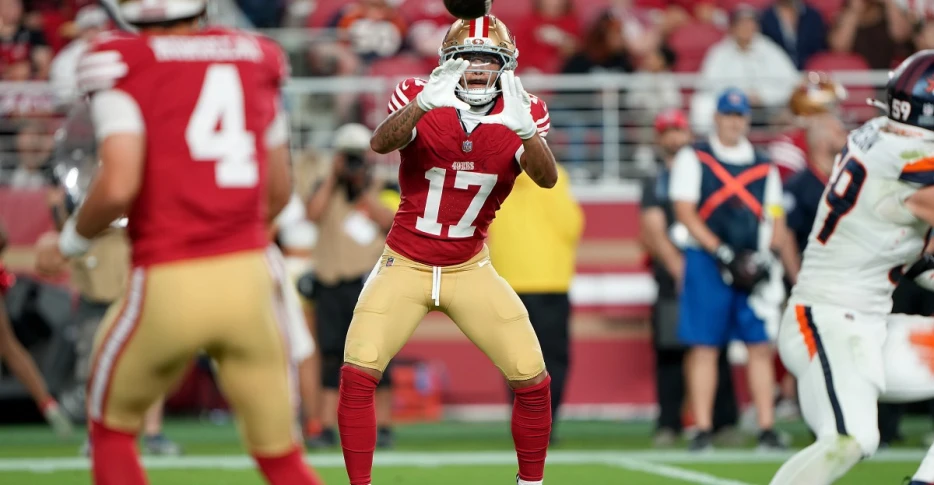 The 49ers will finally get to see their rookie wide receiver in action today
