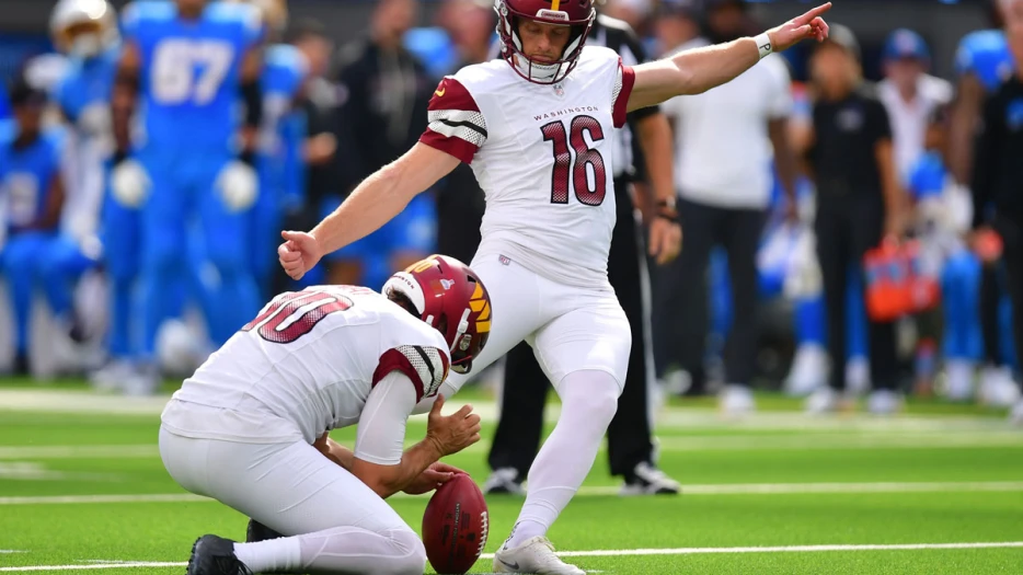 Commanders kicker Matt Gay out for MNF with back injury