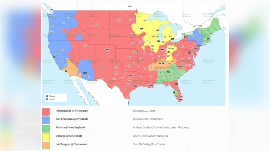 Steelers-Colts Week 9 Broadcast Will Receive Solid Nationwide TV Coverage Sunday