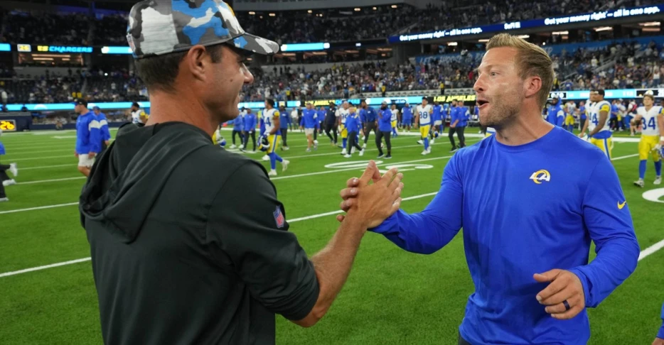 Sean McVay squares off against former DC Brandon Staley