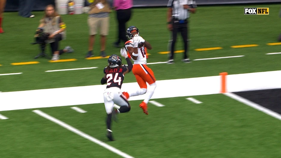 Bo Nix connects with Courtland Sutton for 30-yard TD vs. Texans | NFL Highlights