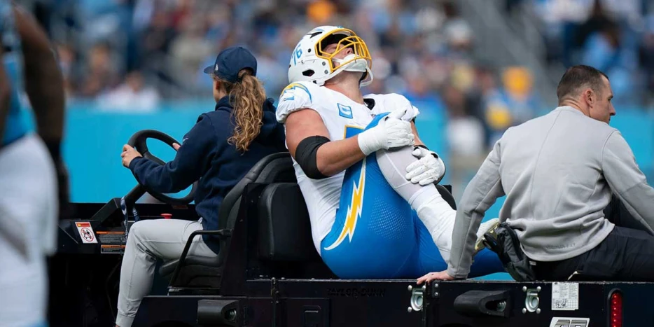 Chargers’ Joe Alt believed to only have high-ankle sprain, but there’s a catch