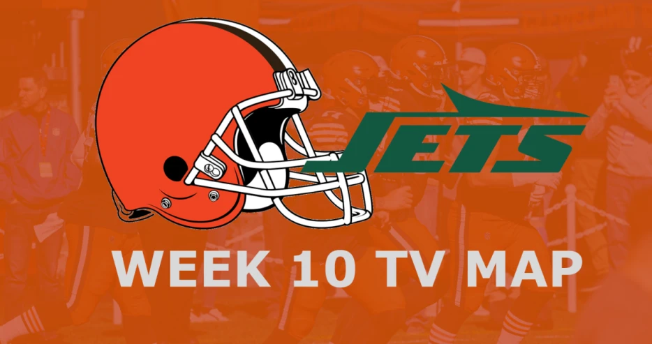 Cleveland Browns vs. New York Jets: Week 10 TV Map