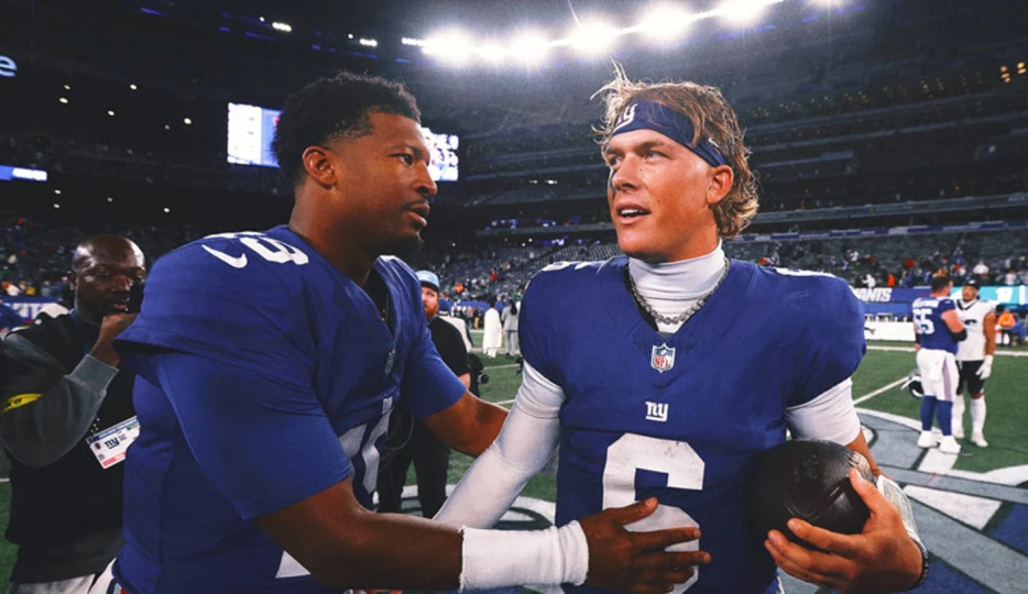 Giants QB Jameis Winston: 'I Would Love to Help Jaxson Dart Become a Superstar'