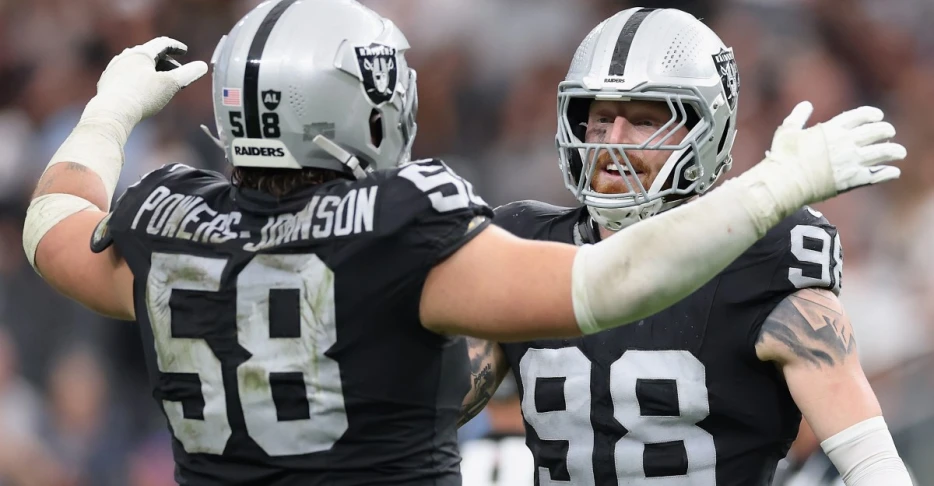Las Vegas Raiders guard Jackson Power-Johnson is out for game