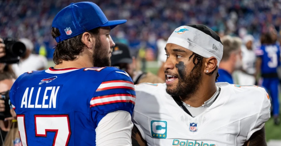Buffalo Bills and Miami Dolphins are headed in opposite directions