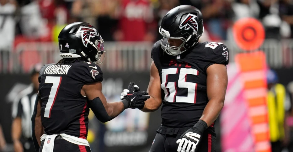 Will offensive line injuries derail Falcons’ run-game revival? 
