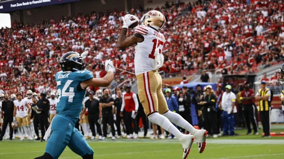 Jauan Jennings says he has five broken ribs, two ankle sprains and shoulder injury