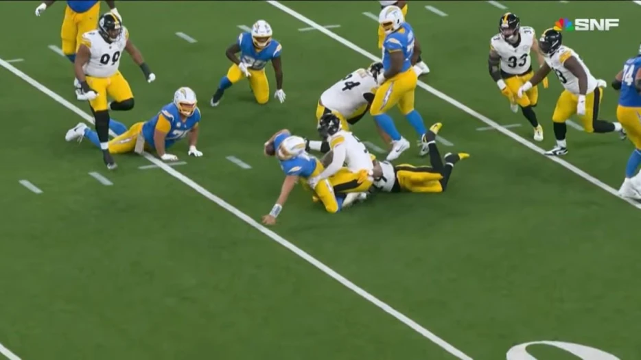 Nick Herbig Fined For Hip-Drop Tackle Against Chargers