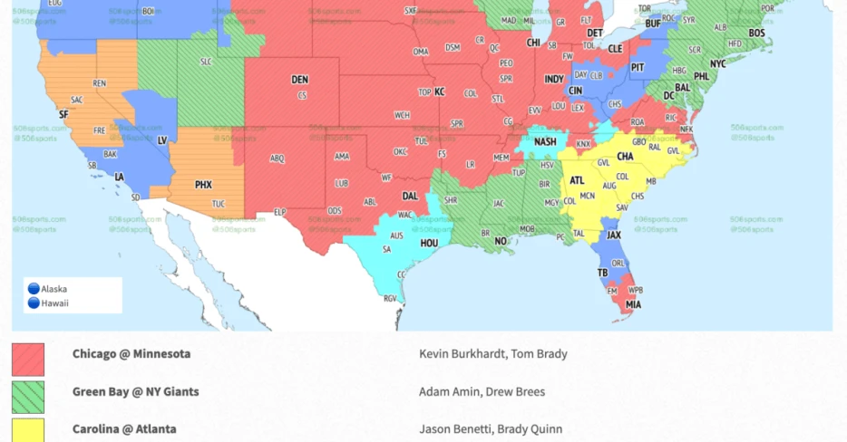 Seahawks vs. Rams NFL TV Week 11 coverage map and FOX commentators
