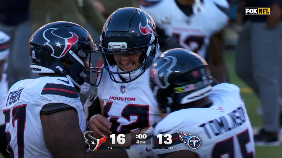 Texans' Matthew Wright makes 35-yard game-winning field goal to defeat Titans | NFL Highlights