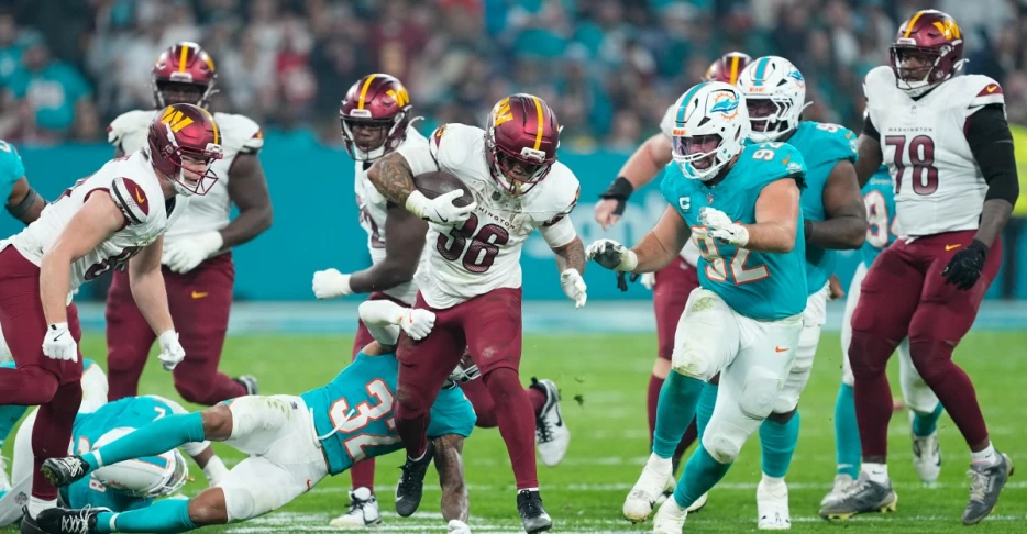 Daily Slop – 17 Nov 25 – Chris Rodriguez played career-high offensive snap percentage vs Dolphins; averaged 5.3 yds per carry