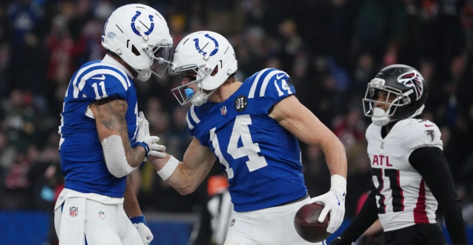 Michael Pittman Jr. on Alec Pierce: “The price keeps going up.”