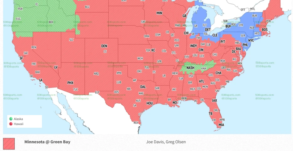 Seahawks vs. Titans NFL TV Week 12 coverage map and FOX commentators