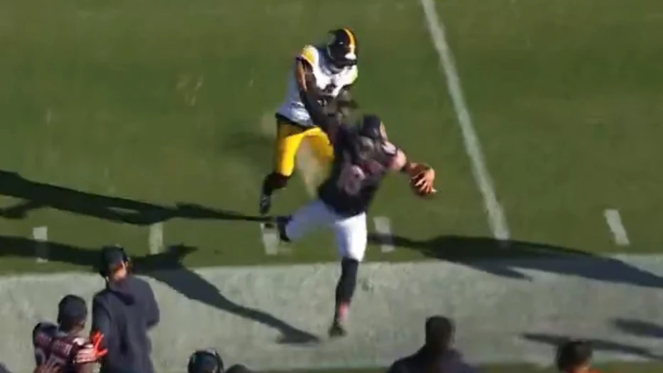 Caleb Williams Reignites NFL Rules Controversy By Getting Leveled Out Of Bounds Unlike Patrick Mahomes