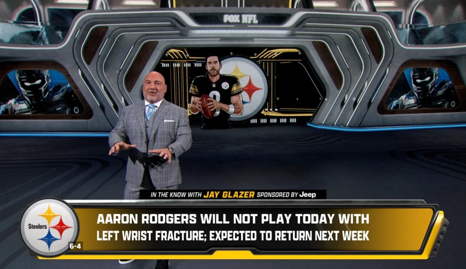 Steelers QB Aaron Rodgers Out vs. Bears, Expected to Play Next Week vs. Bills