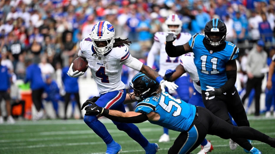James Cook runs for career-high 216, Bills rout Panthers, 40-9