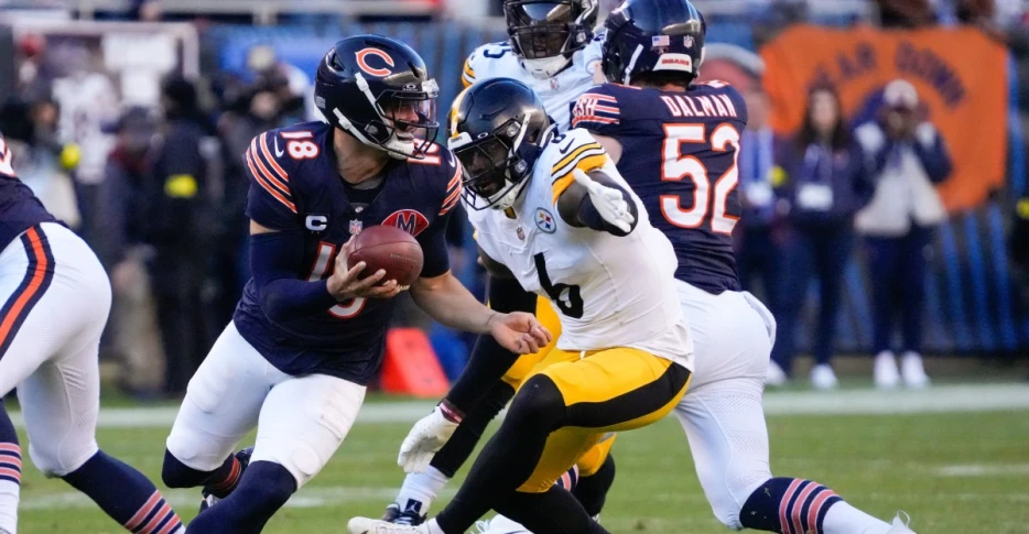Caleb Williams, Bears OL analysis: Sack allowed vs. Steelers, NFL Week 12