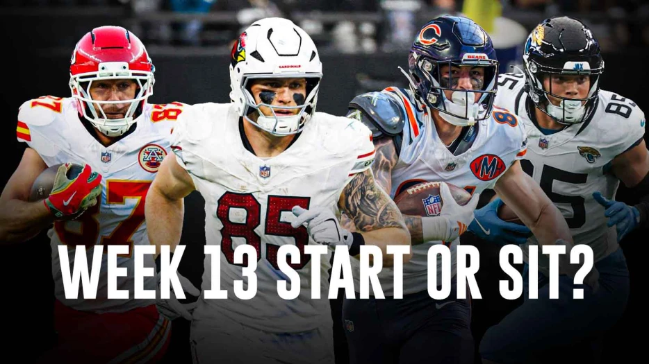 NFL Fantasy Football Week 13 2025 Start ‘Em Sit ‘Em: Tight End