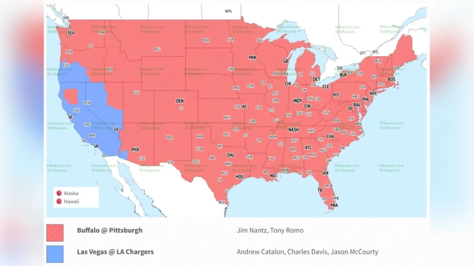 Steelers-Bills Will Air In Nearly All TV Markets Nationwide